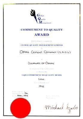 Commitment to Quality Award