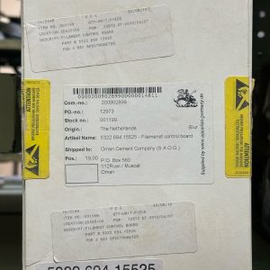 FILAMENT CONTROL BOARD - FILAMENT CONTROL BOARD - PART # 5322 694 15525FOR X RAY SPECTROMETER