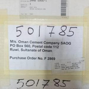 MEMORY BOARD EXPANSION 8MB - MEMORY BOARD EXPANSION 8MB - DSQC 323. FOR ROBOT IRB 2400